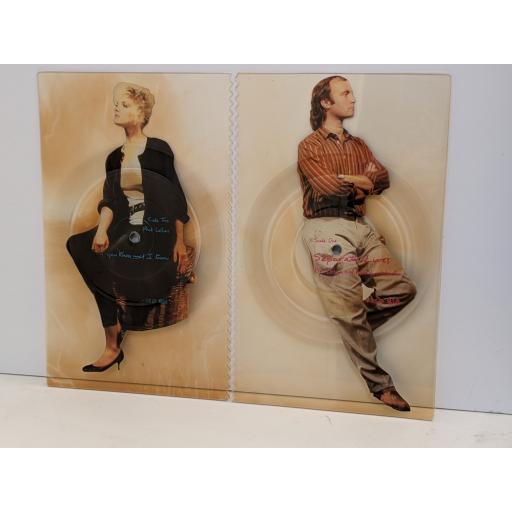PHIL COLLINS / MARILYN MARTIN Separate lives (Love theme from white nights) limited edition double picture disc 7" cut-out picture disc single. VSSD818