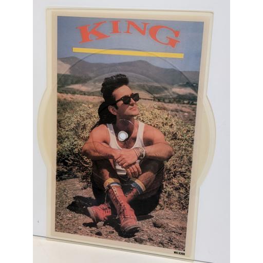 KING Alone without you 7" cut-out picture disc single. WA6308
