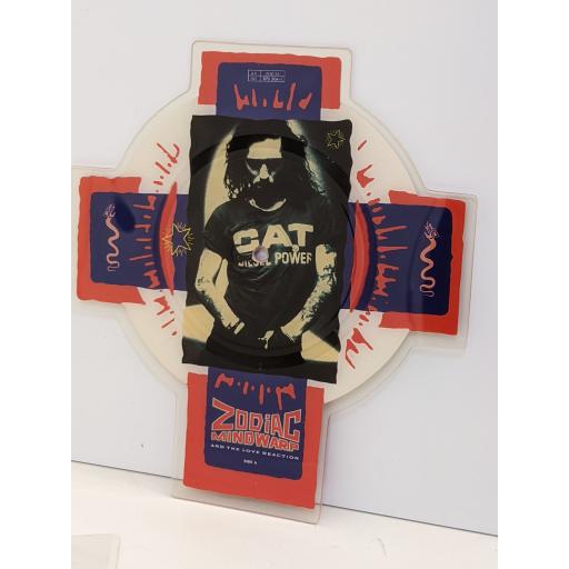 ZODIAC MINDWARP AND THE LOVE REACTION Planet girl 7" cut-out picture disc single. ZODS3
