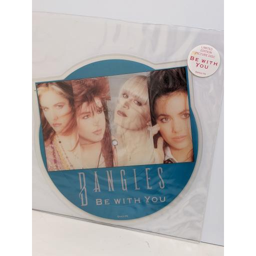 BANGLES Be with you 7" limited edition cut-out picture disc single. BANGSP6