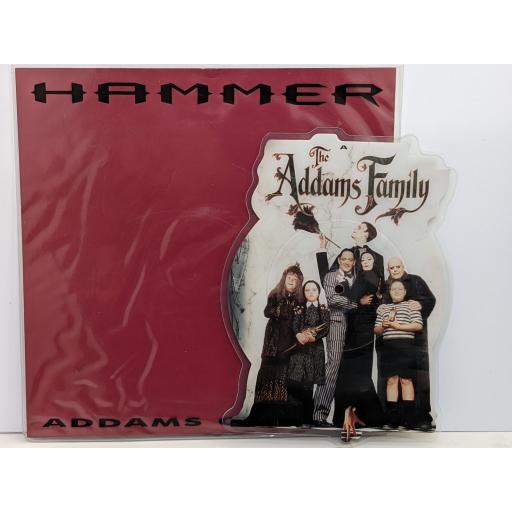 HAMMER Addams groove 7" cut-out picture disc single. CLPD642