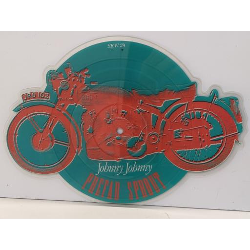 PREFAB SPROUT Johnny Johnny 7" cut-out picture disc single. SKW24
