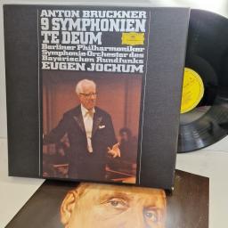 ANTON BRUCKNER Berliner Philharmoniker, Symphonie-Orchester Des Bayerischen Rundfunks, Eugen Jochum 9 Symphonien / Te Deum 11x12" vinyl LP boxset. 2740136