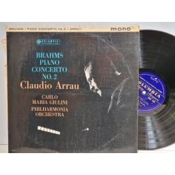 BRAHMS Piano Concerto no. 2 12" LP. 33CX1822