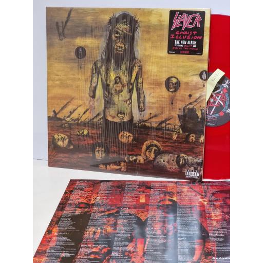 SLAYER Christ illusion 12" RED vinyl LP. 936244300-1