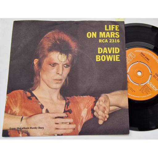 DAVID BOWIE Life on mars?, The man who sold the world, 7" vinyl SINGLE. RCA2316