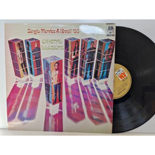 SERGIO MENDES & BRAZIL 66 Crystal illusions 12" vinyl LP. AMLS948