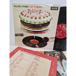 THE ROLLING STONES Let it bleed 12" vinyl LP, mono press. LK5025