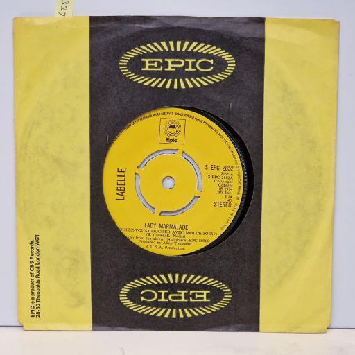 LABELLE Lady Marmalade / Space children 7" single. SPEC2852