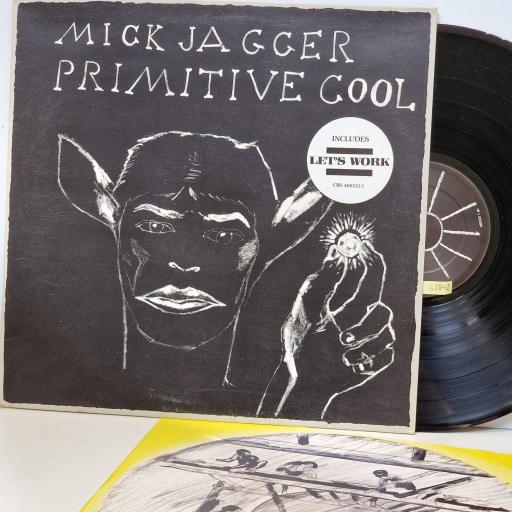 MICK JAGGER Primitive cool 12" vinyl LP. CBS4601231