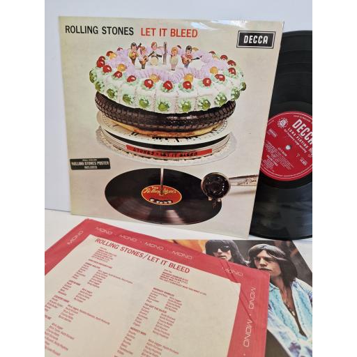 THE ROLLING STONES Let it bleed 12" vinyl LP, mono press. LK5025