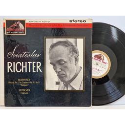 RICHTER / BEETHOVEN Sonata No. 17- Schumann Fantasia 12" vinyl LP. ASD450