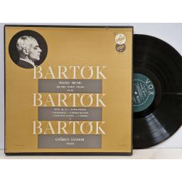 BARTOK Oeuvre pour piano vol. 3 3x12" vinyl LP. VBX427