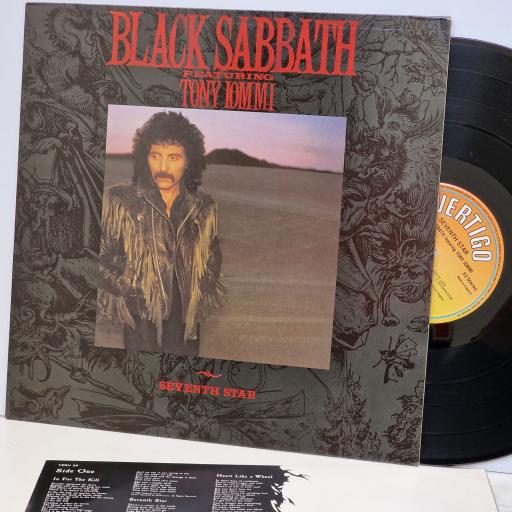 BLACK SABBATH FEATURING TONY IOMMI Seventh Star 12" vinyl LP. VERH29