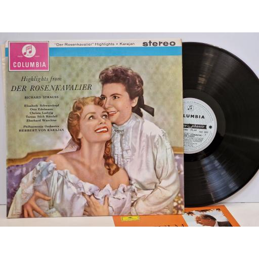 RICHARD STRAUSS/ PHILHARMONIA ORCHESTRA/ HERBERT VON KARAJAN "Der Rosenkavalier" highlights 12" vinyl LP. SAX2423