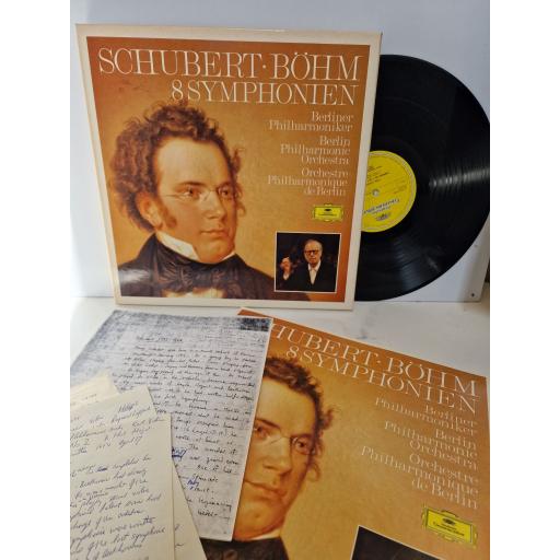 SCHUBERT / BOHM 8 Symphonies 5x 12" vinyl LP SET. 2740127
