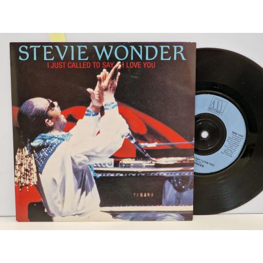 STEVIE WONDER I just called to say I love you / I just called to say I love you (instrumental) 7" single. TMG1349