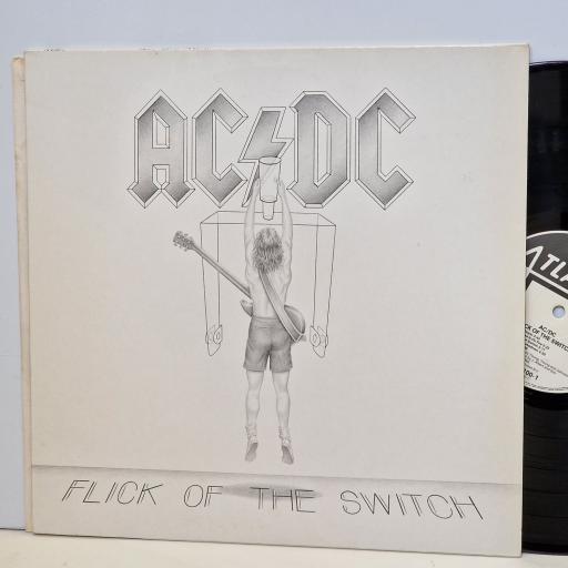 AC/DC Flick of the switch 12" vinyl LP. 78-0100-1