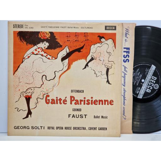 OFFENBACH / GEORG SOLTI Gaiete Parisienne 12" vinyl LP. SXL.2280