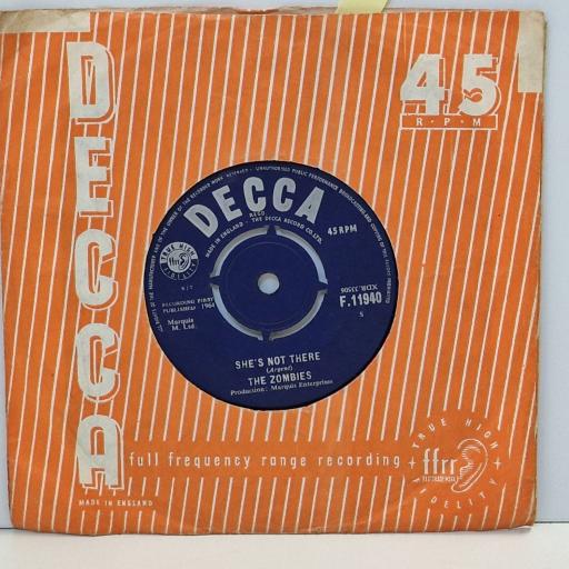 THE ZOMBIES You make me feel good / She's not there 7" single. F.11940