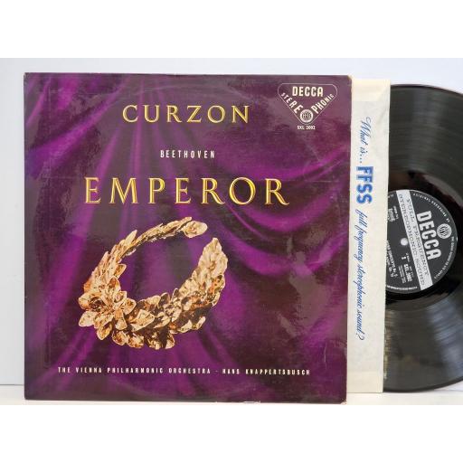 CURZON / BEETHOVEN Emperor (Concerto No. 5 in E Flat major for piano and orchestra) 12" vinyl LP. SXL2002