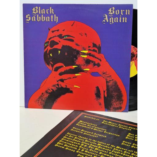 BLACK SABBATH Born again 12" vinyl LP. VERL8