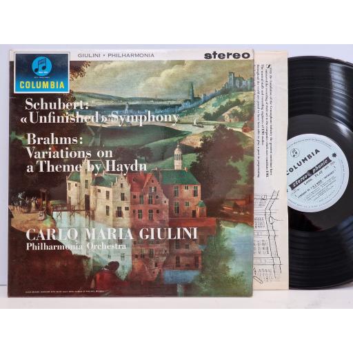 SCHUBERT / GIULINI "Unfinished" symphony 12" vinyl LP. SAX2424