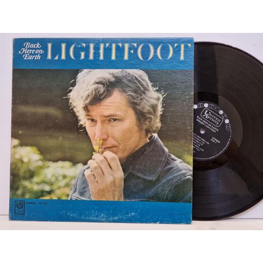 LIGHTFOOT Back here on Earth 12" vinyl LP. UAS6672