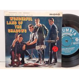 THE SHADOWS Wonderful land of The Shadows 7" single. SEG8171