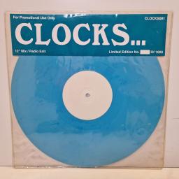 COLDPLAY Clocks 12" limited edition single. CLOCKS001