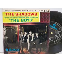 THE SHADOWS Theme music from 'The boys' 7" vinyl EP. SEG8193