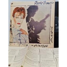 DAVID BOWIE Scary monsters 12" vinyl LP. BOWLP2