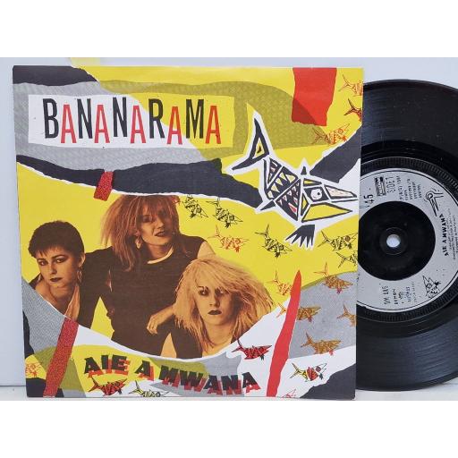 BANANARAMA Aie A Mwana 7" single. DM446