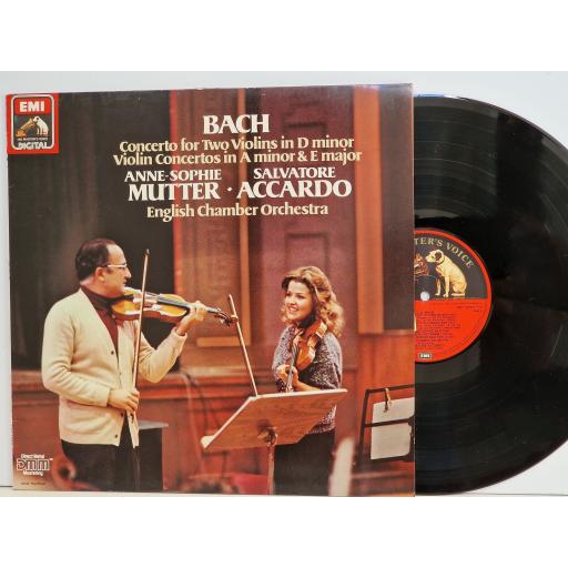 BACH, ANNE-SOPHIE MUTTER, SALVATORE ACCARDO Violin concertos 12" vinyl LP. ASD1435201