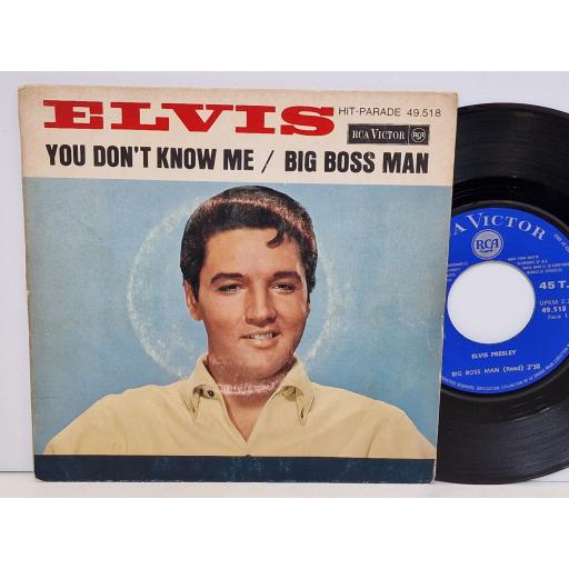 ELVIS PRESLEY You don't know me 7" single. 49.518
