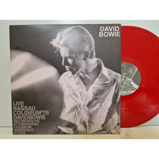 DAVID BOWIE Live Nassau Coliseum'76 12" coloured vinyl LP. DBL001-A/B