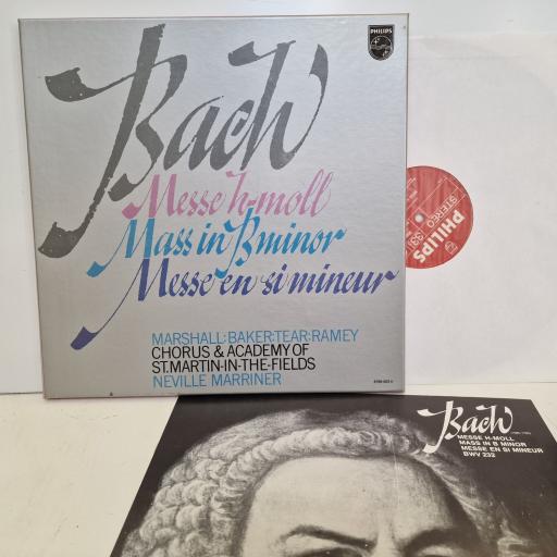BACH, MARSHALL, NEVILLE MARRINER, ACADEMY OF ST. MARTIN-IN-THE-FIELDS Messe H-Moll, Mass In B Minor -Messe En Si Mineur 3x12" vinyl LP box set. 6769002