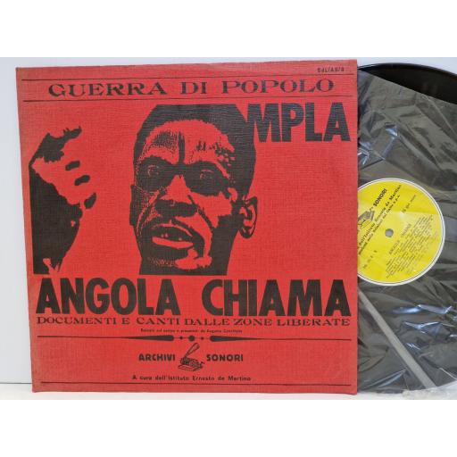 VARIOUS FT. GIOVANI ANGOLANI MPLA - Angola Chiama (Documenti E Canti Dalle Zone Liberate) 12" vinyl LP. SDL/AS/8