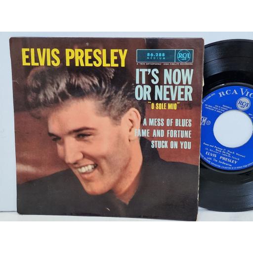ELVIS PRESLEY It's now or never 7" single. 86.288