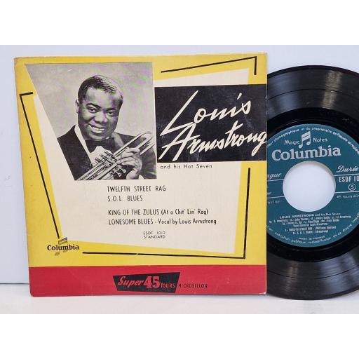 LOUIS ARMSTRONG AND HIS HOT SEVEN Louis Armstrong 7" single. ESDF1012