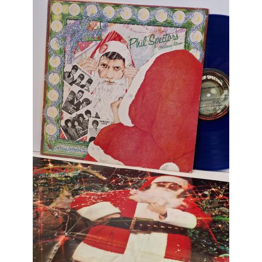 VARIOUS FEAT. THE RONETTES, DARLENE LOVE, THE CRYSTALS Phil Spector's christmas album 12" BLUE vinyl LP. K59010