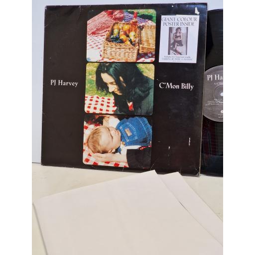 PJ HARVEY C'mon Billy 12" vinyl LP. 12IS614