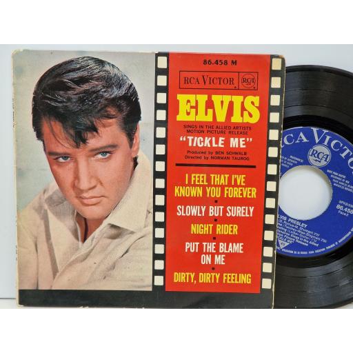 ELVIS PRESLEY Elvis sings in the motion picture release "Tickle me" 7" vinyl EP. 86.458