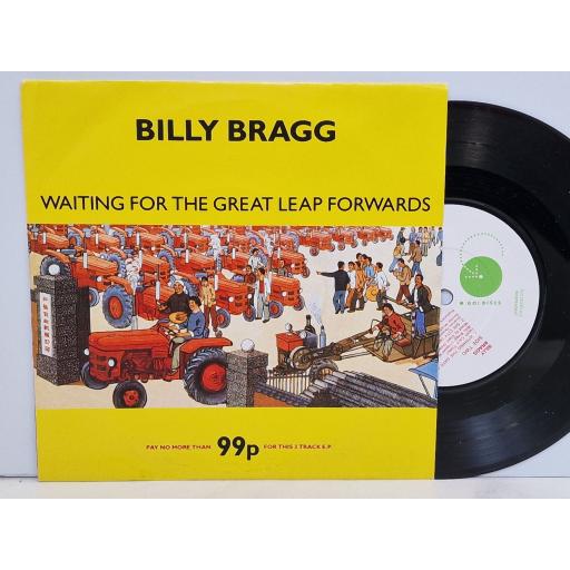 BILLY BRAGG Waiting for the great leap forwards 7" single. GOD23