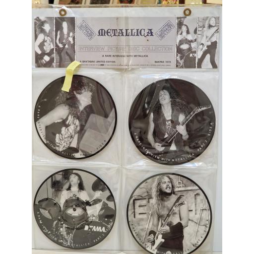 METALLICA A Rare Interview With Metallica 7" limited edition 4x picture disc collection. BAKPAK1015