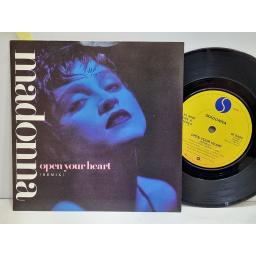 MADONNA Open your heart (remix) 7" single. W8480