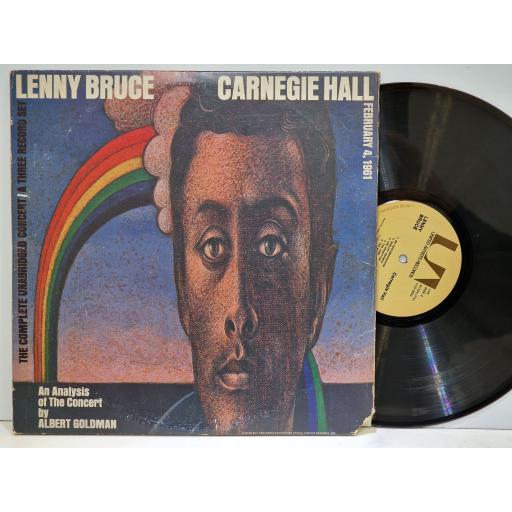 LENNY BRUCE Carnegie hall 3x 12" vinyl LP. UAS9800