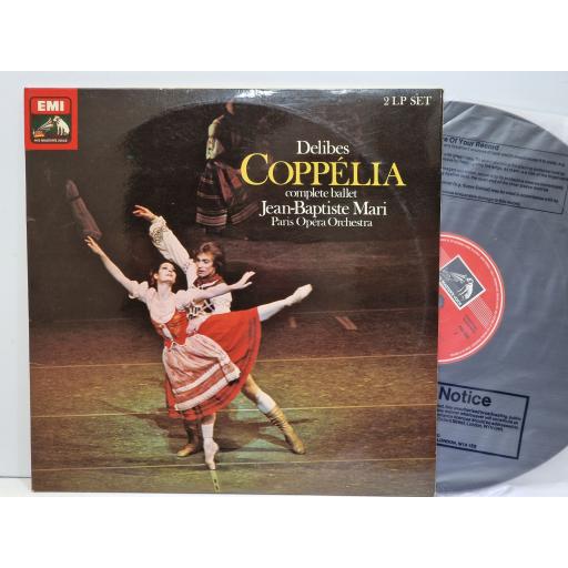 DELIBES, JEAN-BAPTISTE MARI, PARIS OPERA ORCHESTRA Copplia (Complete Ballet) 2x vinyl LP set. SLS5091