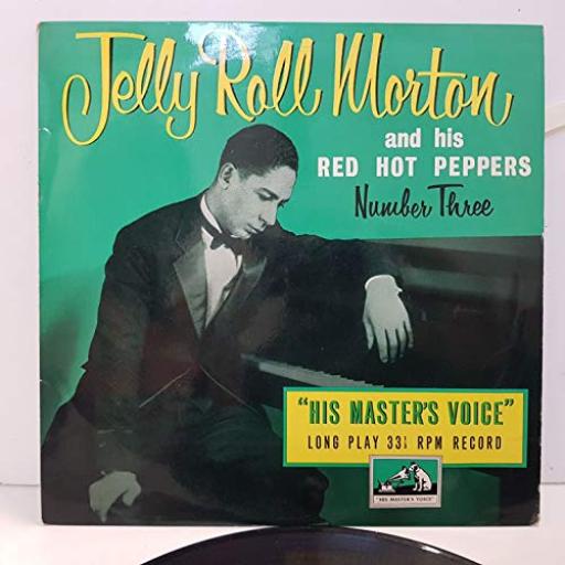JELLY ROLL MORTON AND HIS RED HOT PEPPERS No.3. 10" LP vinyl DLP1071. 10" LP vinyl DLP1071
