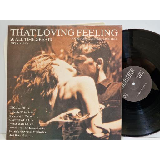 VARIOUS FT. ANIMALS, MOODY BLUES, MANFRED MANN, GERRY AND THE PACEMAKERS, FLEETWOOD MAC That loving feeling (20 all time greats) 2x12" LP compilation. DINTV5